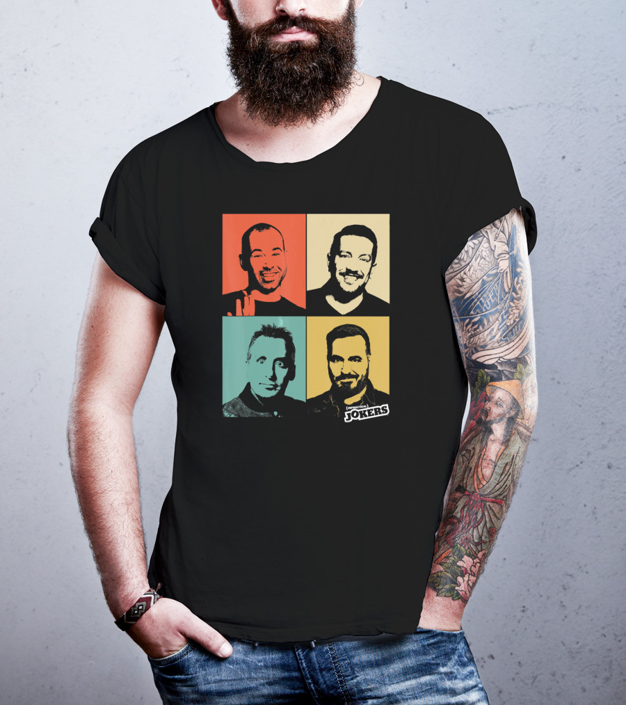Impractical Jokers Colorful Pop Art Style Portraits T-Shirt