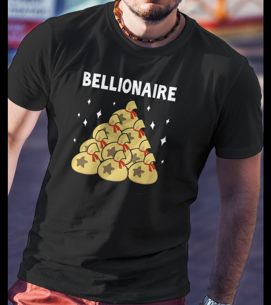 Animal Crossing New Leaf Bellionaire Money Bags T-Shirt