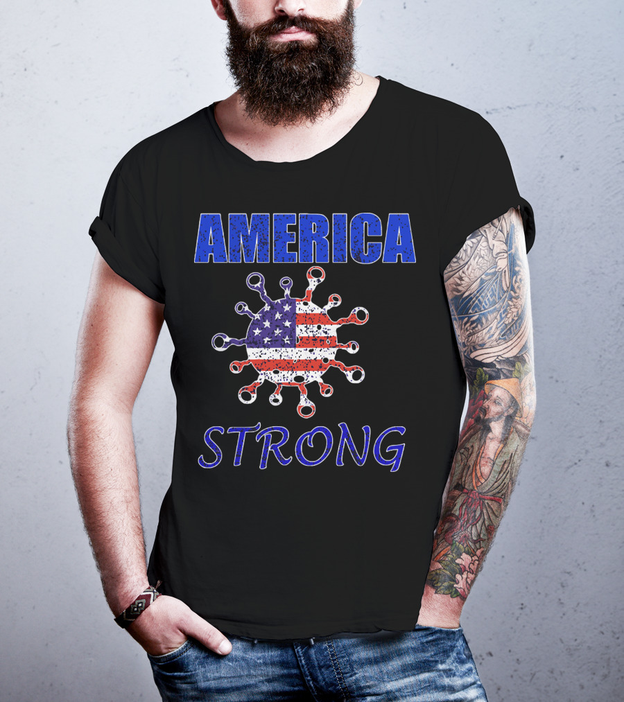 AMERICA STRONG Virus Flag Resilience T-Shirt