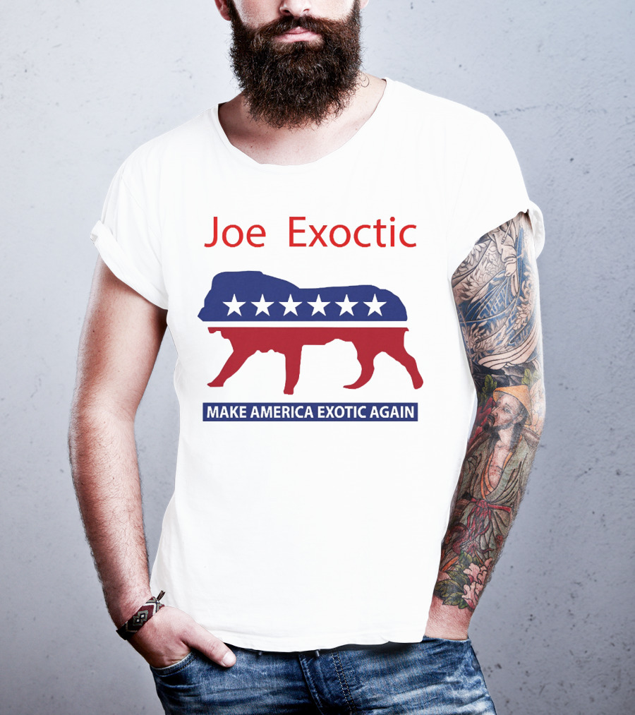 Joe Exotic Make America Exotic Again Patriotic Mascot T-Shirt