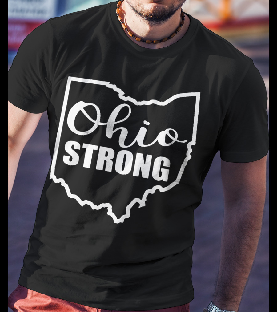 Ohio Strong State Outline Solidarity T-Shirt