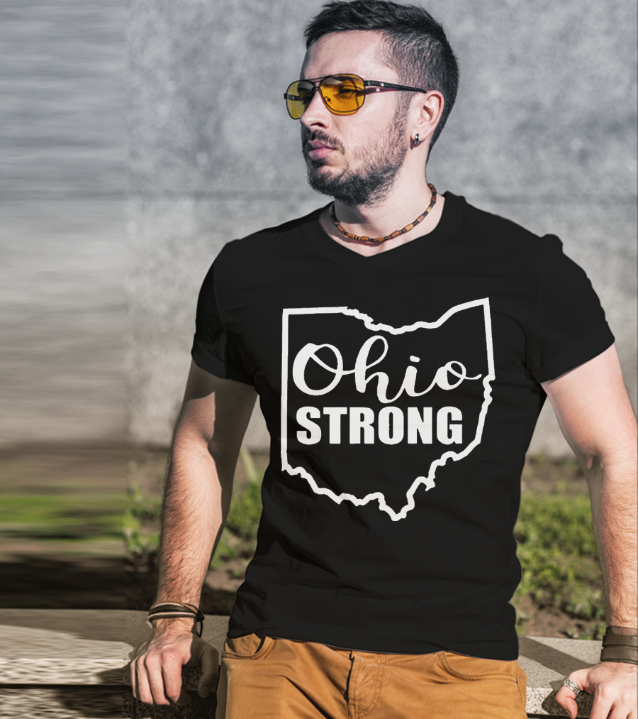 Ohio Strong State Outline Solidarity T-Shirt