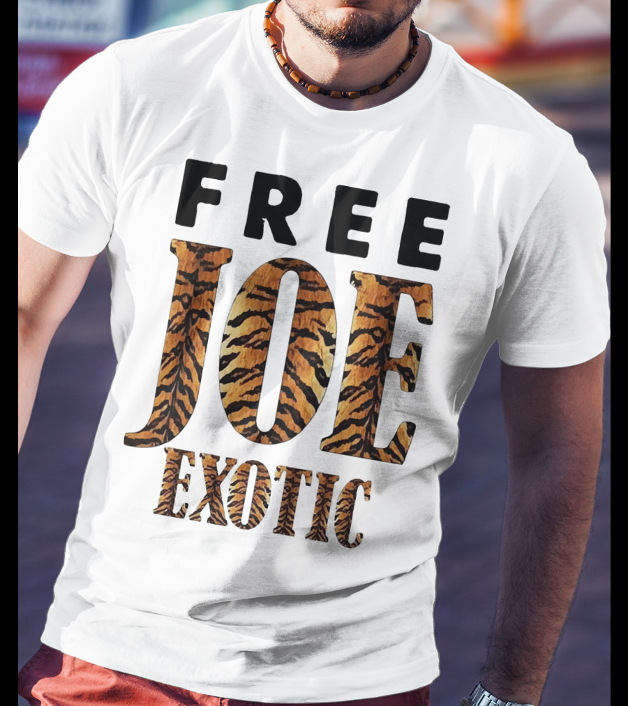 Free Joe Exotic Tiger Stripes T-Shirt
