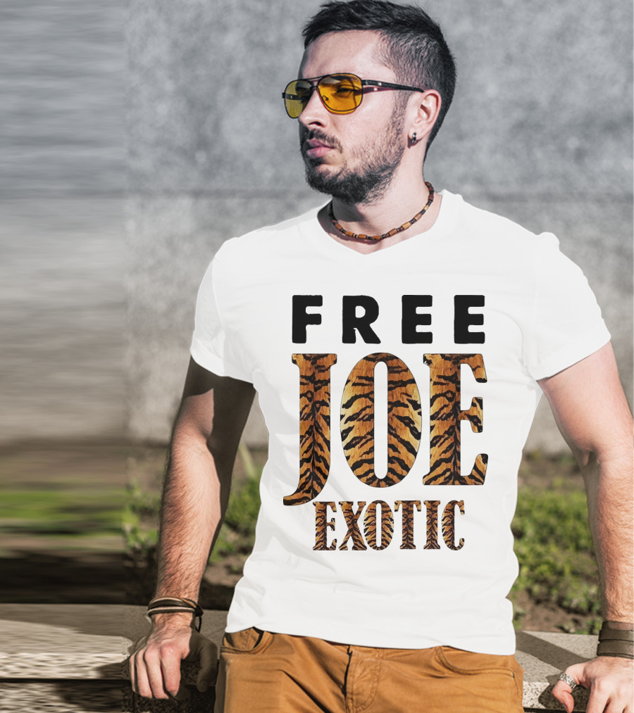 Free Joe Exotic Tiger Stripes T-Shirt