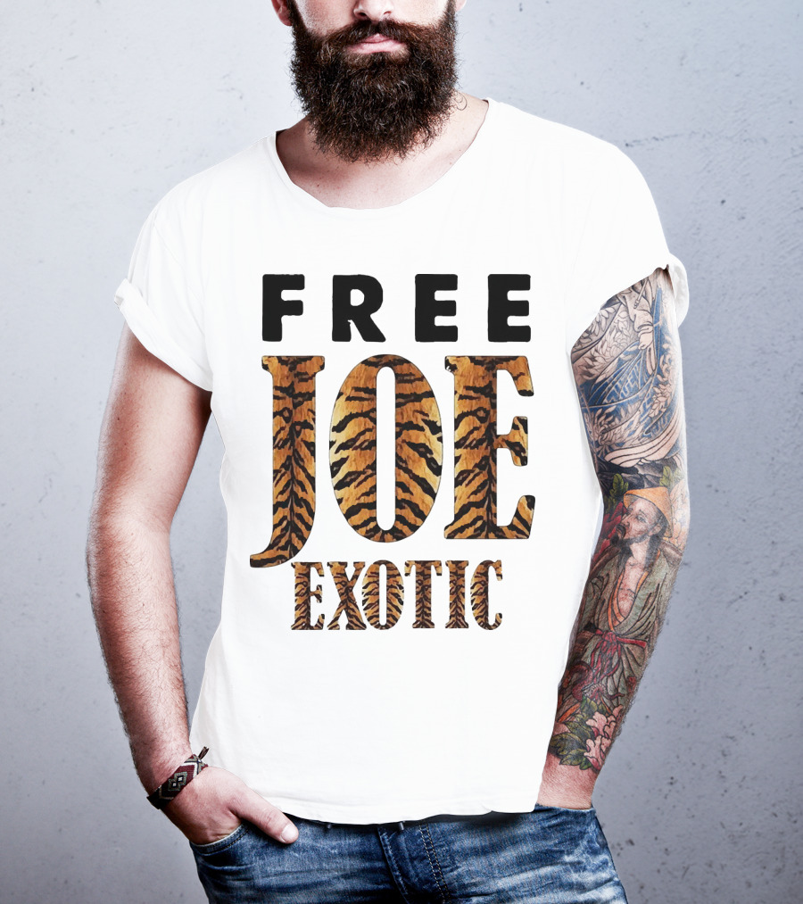 Free Joe Exotic Tiger Stripes T-Shirt