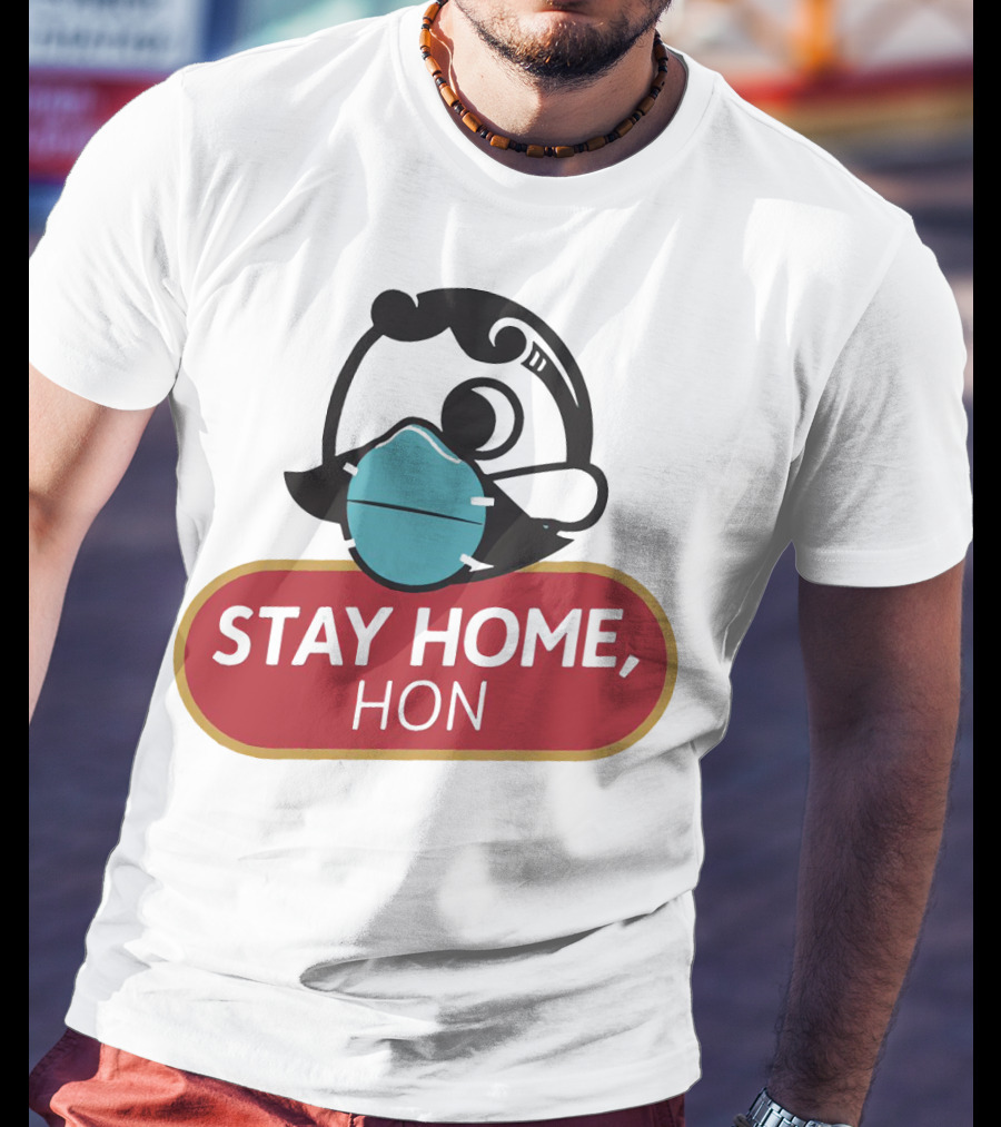 Stay Home Hon Rosie The Riveter Mask T-Shirt