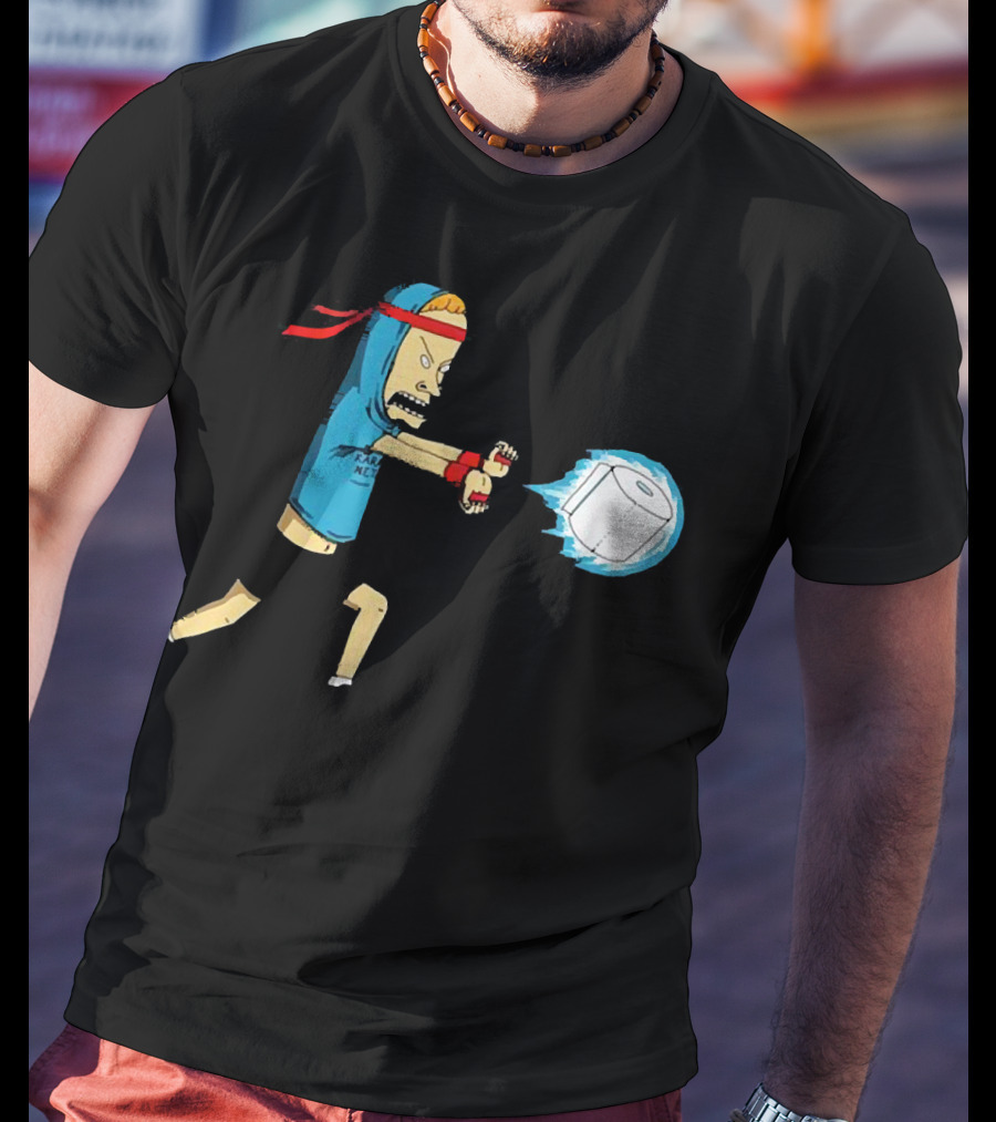 Beavis Energy Attack With Toilet Paper Roll T-Shirt