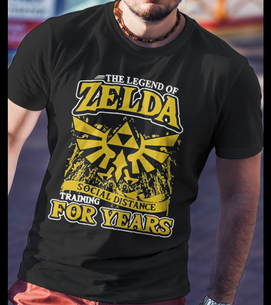 The Legend Of Zelda Social Distance Training For Years Hyrule Emblem T-Shirt