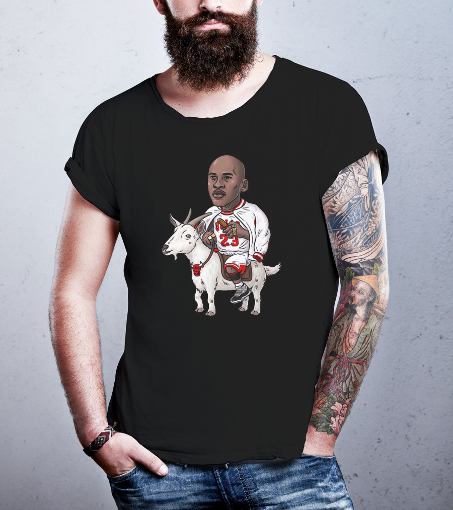 GOAT Jordan Riding 23 Iconic Basketball Legend T-Shirt