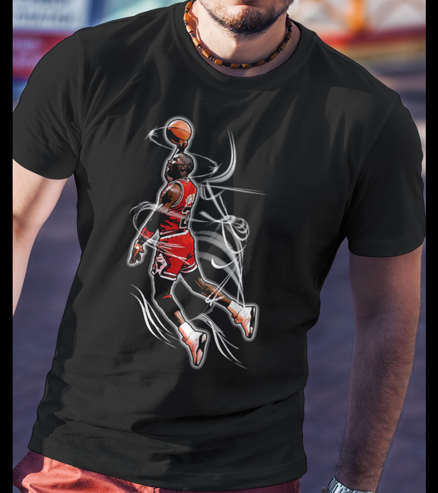 Michael Jordan Air Dunk Iconic Basketball Moment T-Shirt