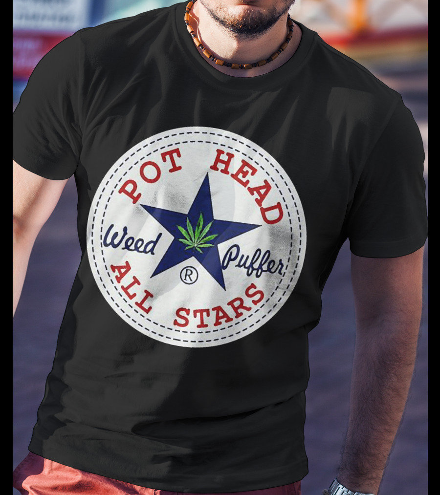Pot Head All Stars Weed Puffer Star T-Shirt