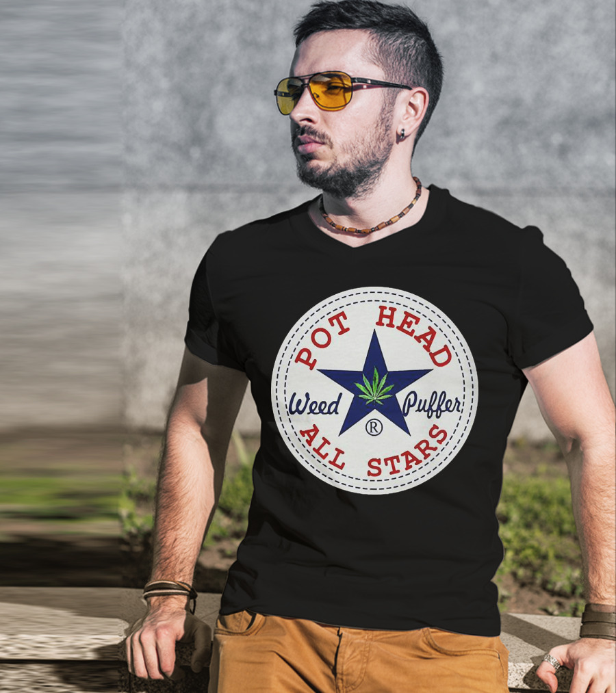 Pot Head All Stars Weed Puffer Star T-Shirt