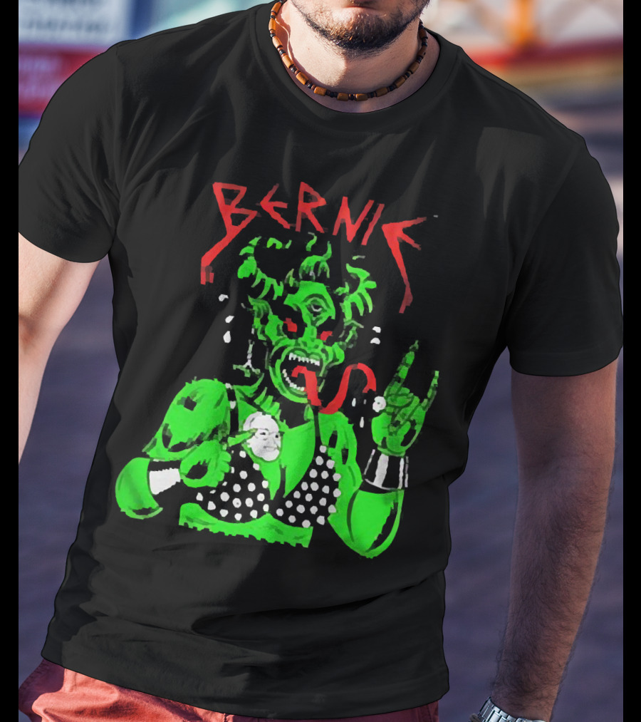 Bernie Sanders Metal Green Satan Symbolic T-Shirt