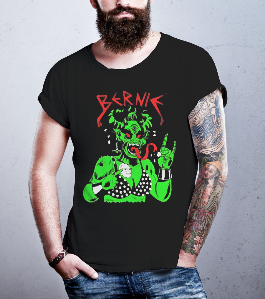 Bernie Sanders Metal Green Satan Symbolic T-Shirt