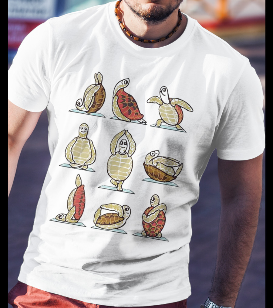 Turtle Yoga Poses Collection T-Shirt
