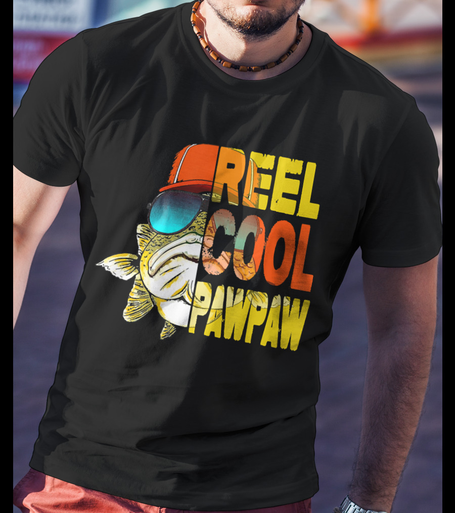 REEL COOL PAWPAW Fathers Day Fishing 143 T-Shirt