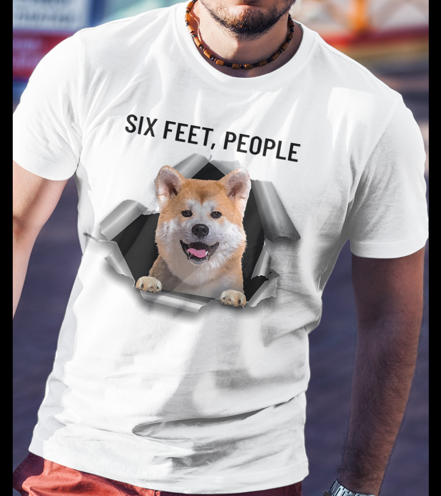 Six Feet People Akita Torn Ripper T-Shirt