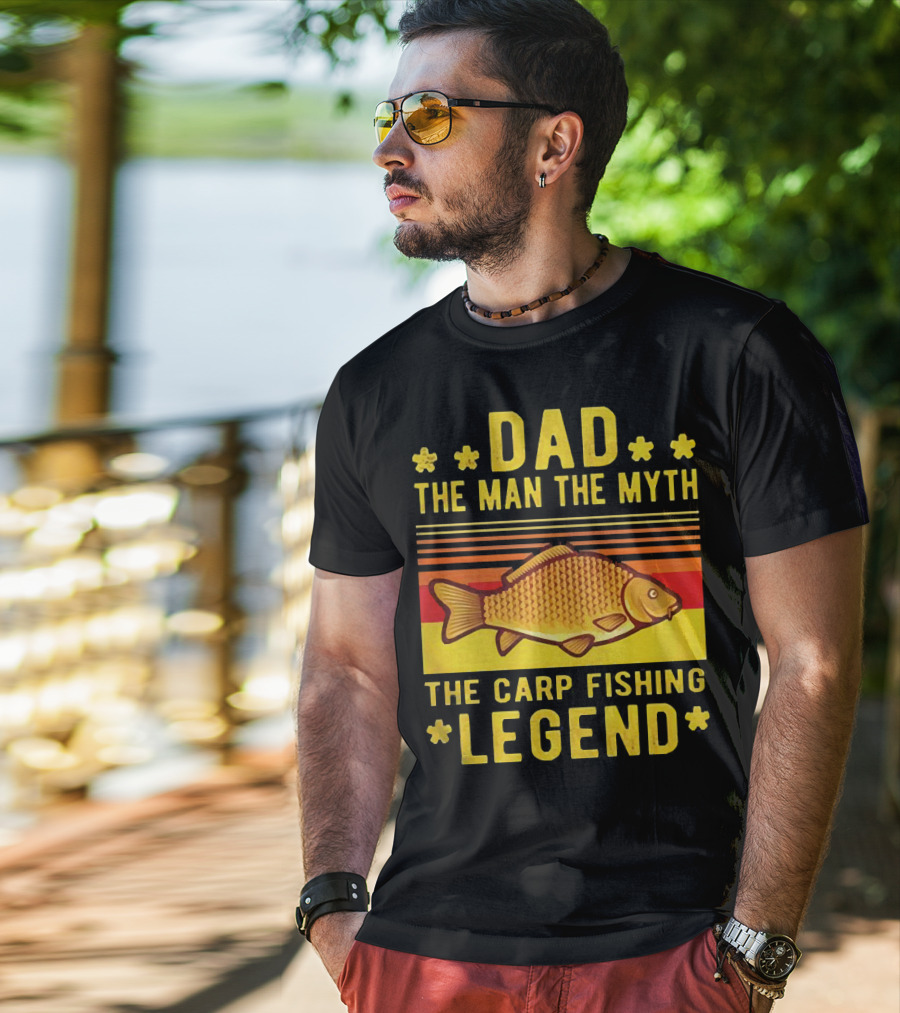 Dad The Man The Myth The Carp Fishing Legend Classic T-Shirt