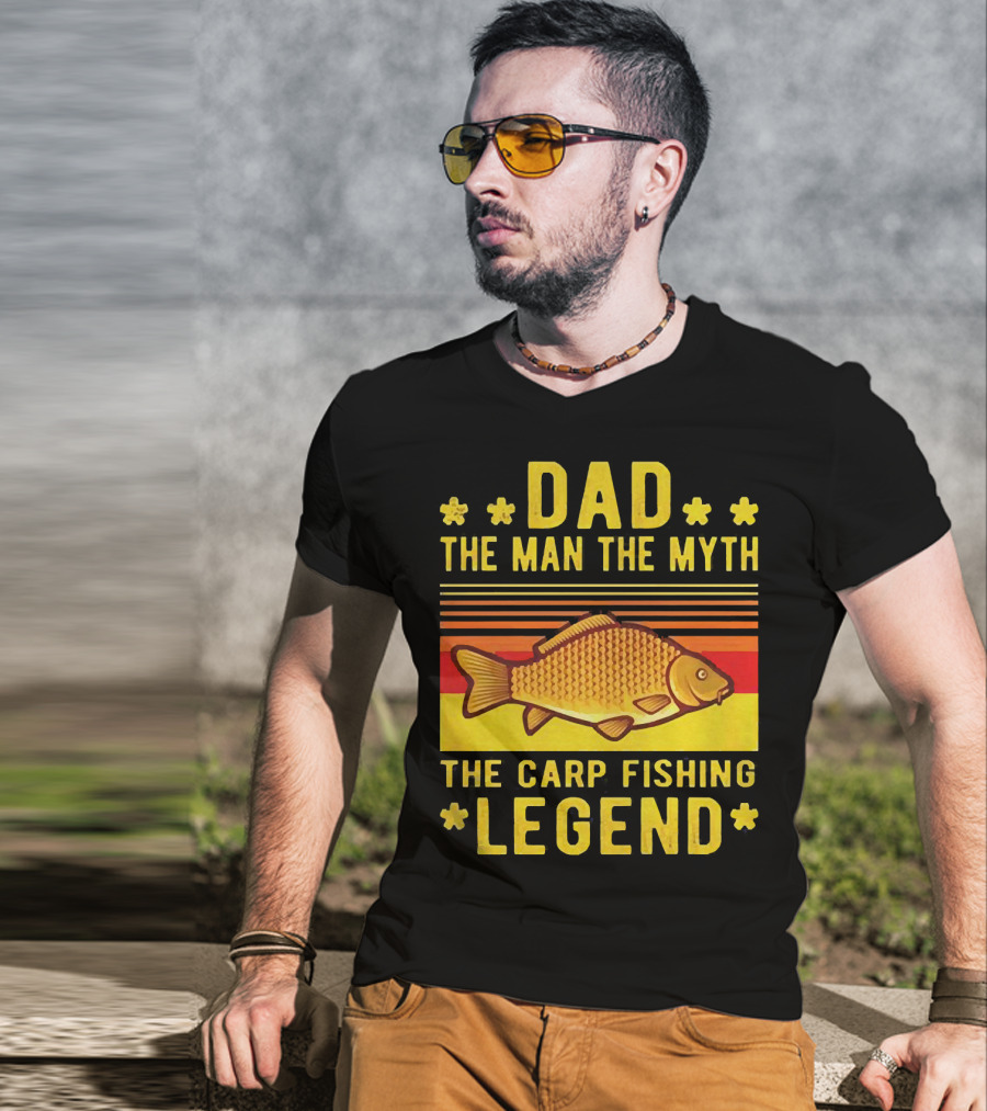 Dad The Man The Myth The Carp Fishing Legend Classic T-Shirt