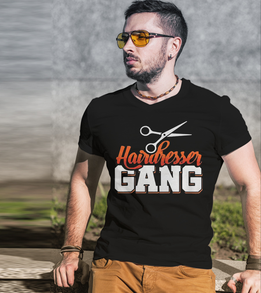 Hairdresser Gang Scissors T-Shirt