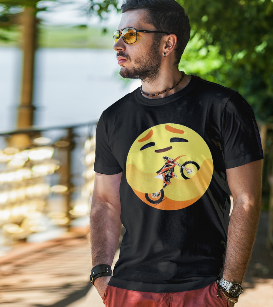 Icon Care Hug Terrain Motorcycle Emoji T-Shirt