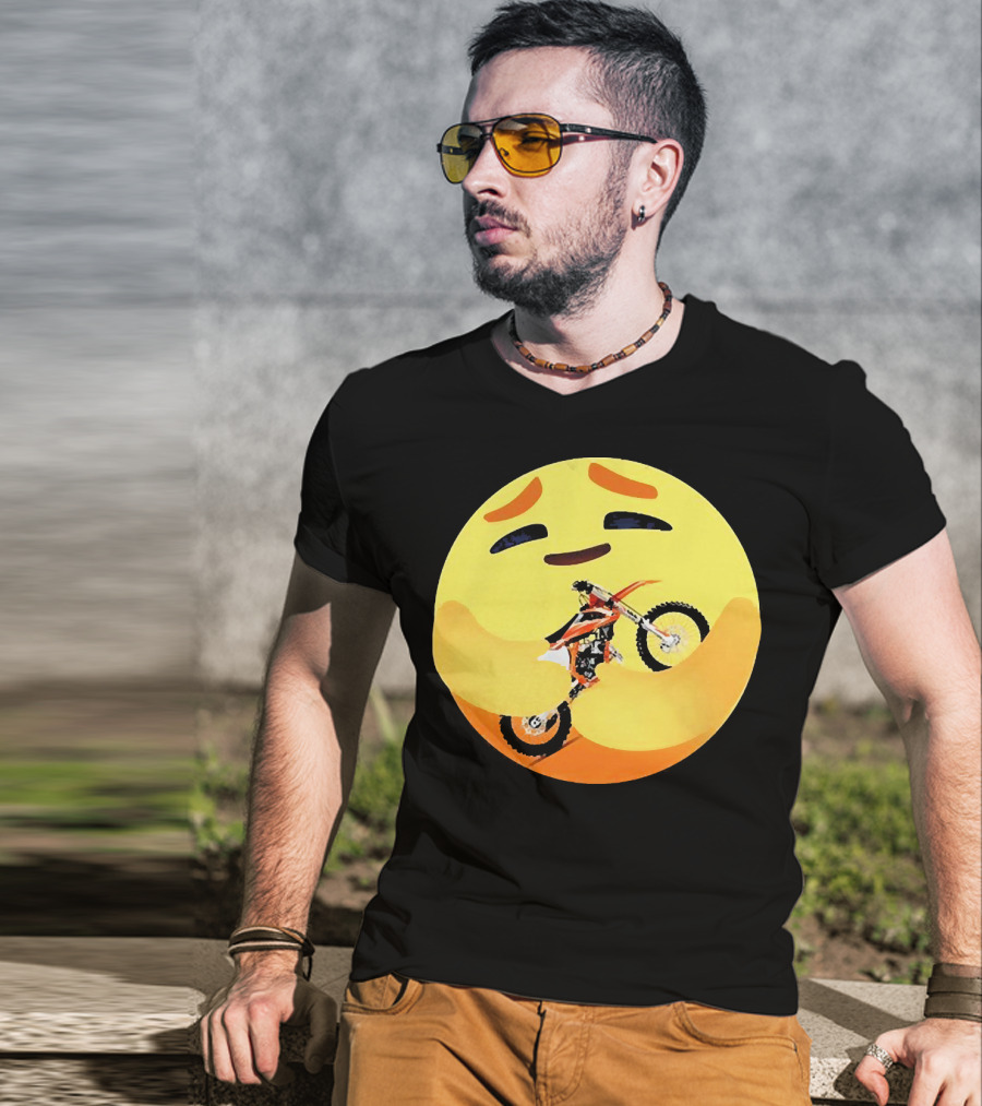 Icon Care Hug Terrain Motorcycle Emoji T-Shirt