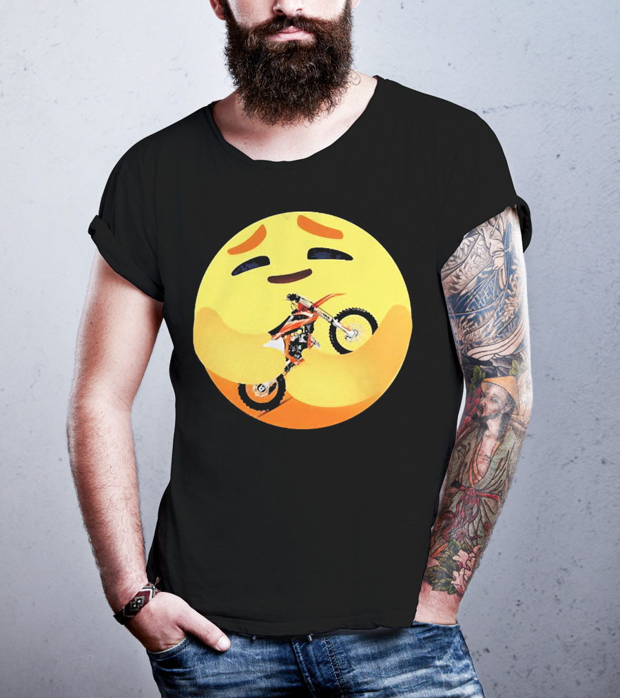 Icon Care Hug Terrain Motorcycle Emoji T-Shirt