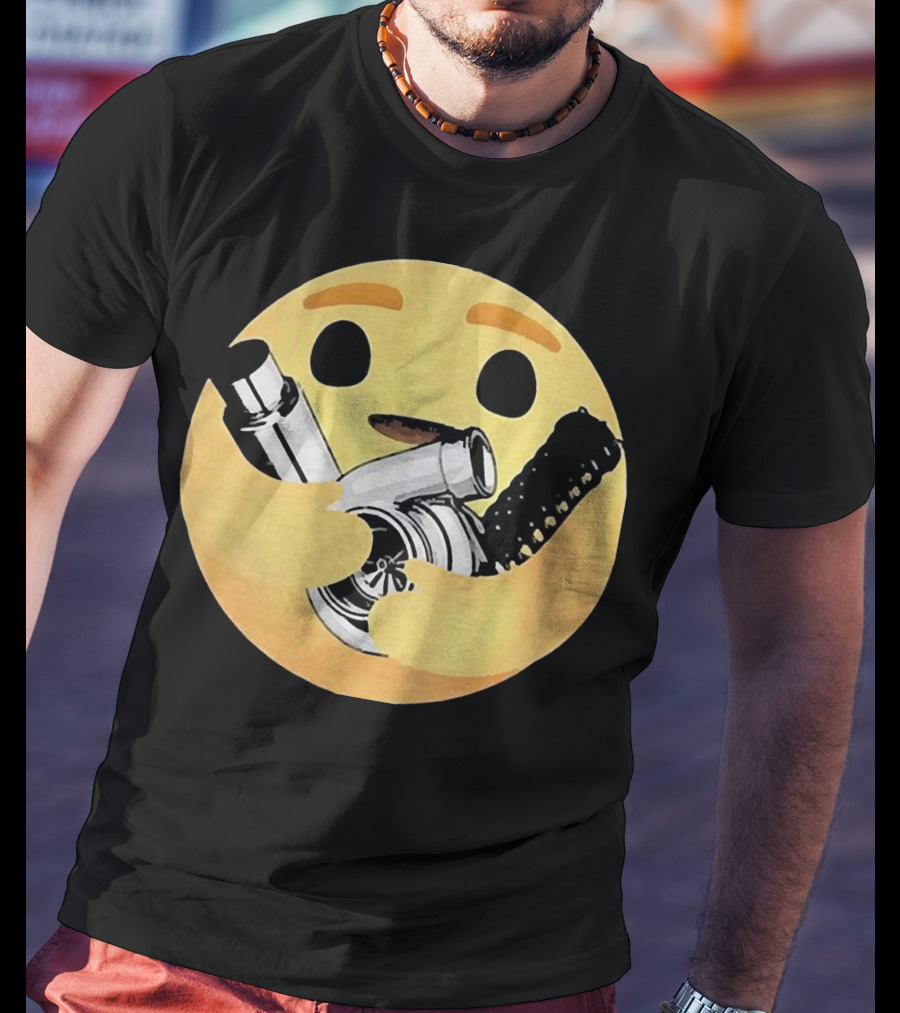 Hugging Emoji Turbocharger Car Enthusiast T-Shirt