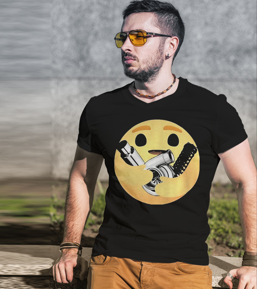 Hugging Emoji Turbocharger Car Enthusiast T-Shirt