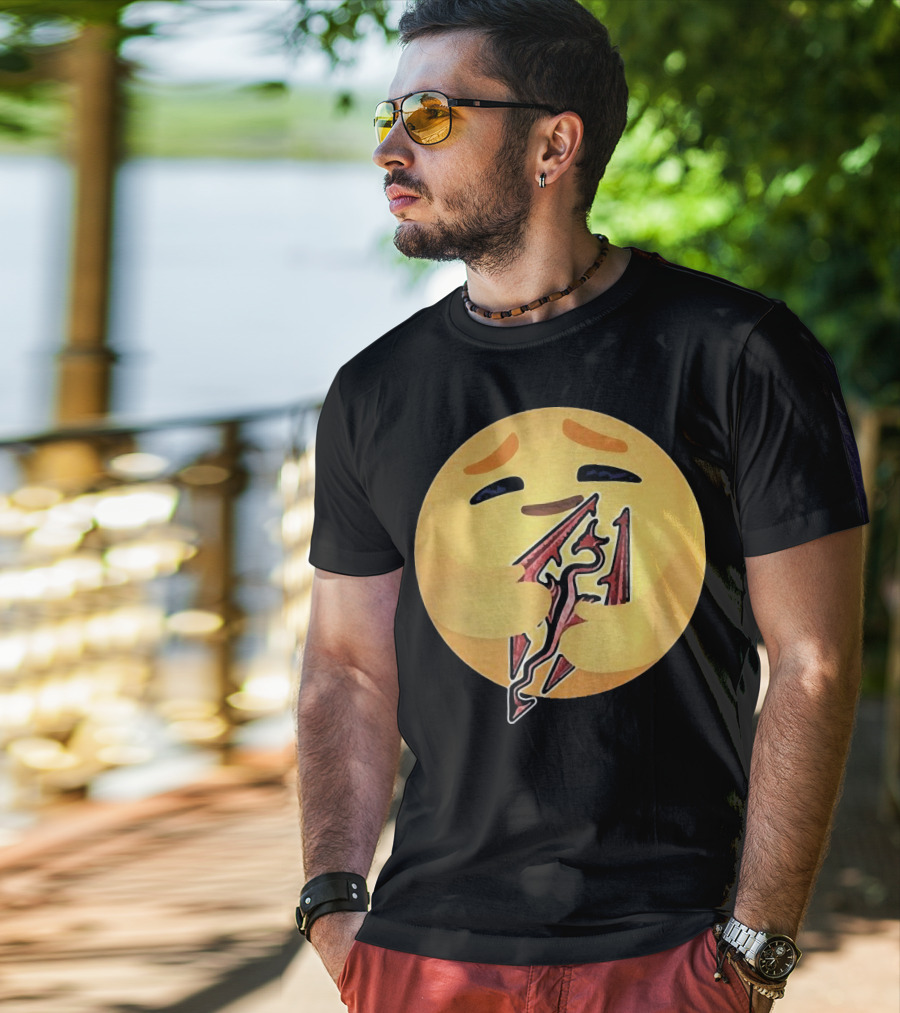 Happy Emoji Hugging Skyrim T-Shirt
