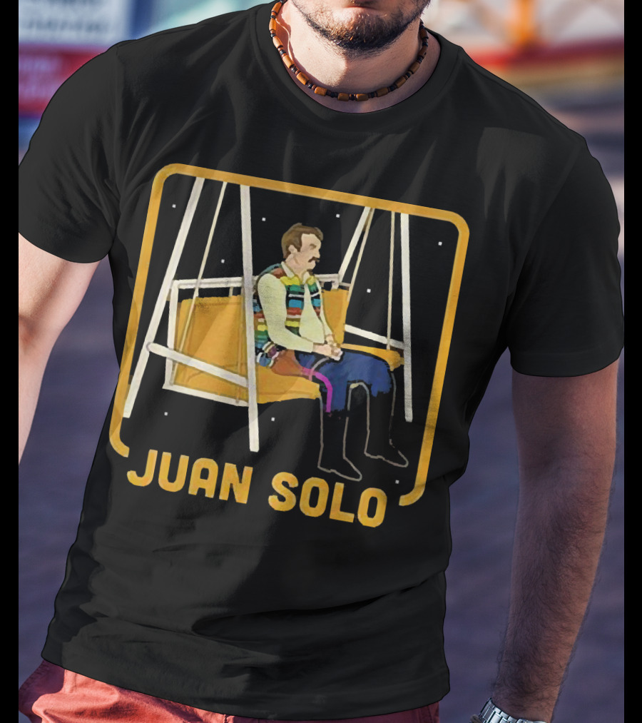 Juan Solo Star Wars Parody Character On Swing T-Shirt