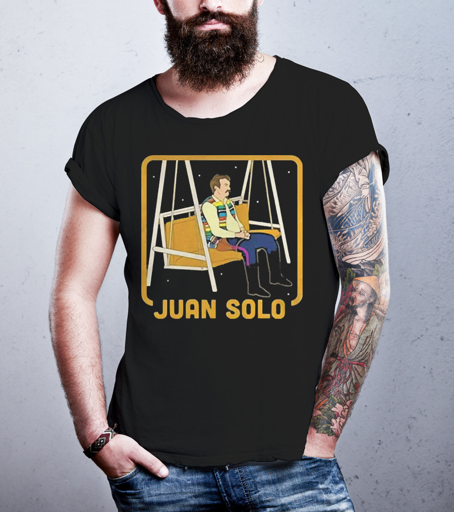 Juan Solo Star Wars Parody Character On Swing T-Shirt
