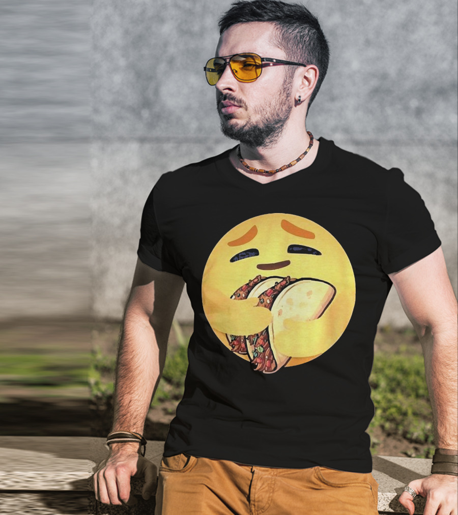 Care Emoji Hugging Tacos T-Shirt