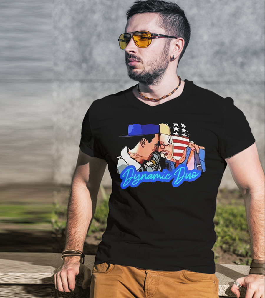 Dynamic Duo Justin Spencer Roy Small Recycled Percussion T-Shirt