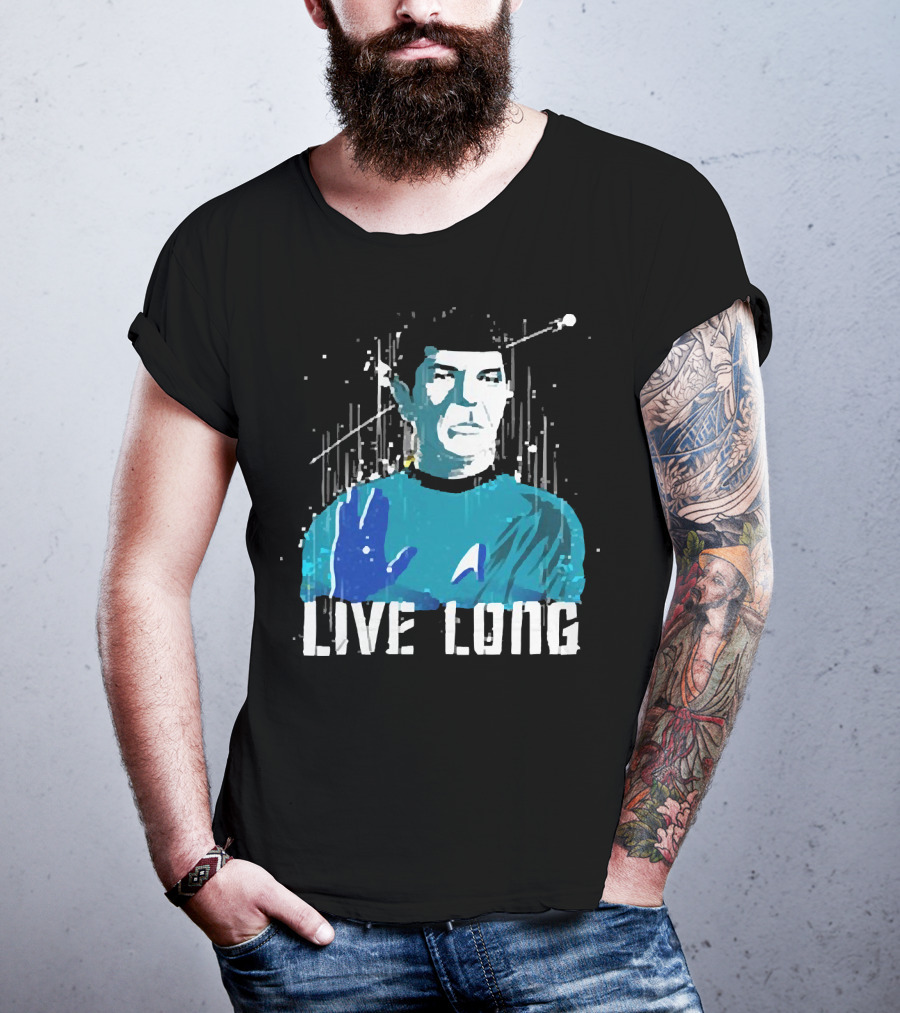 Star Trek Spock Live Long Vulcan Salute Iconic T-Shirt