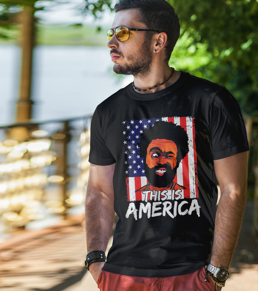This Is America USA Flag Childish Gambino T-Shirt