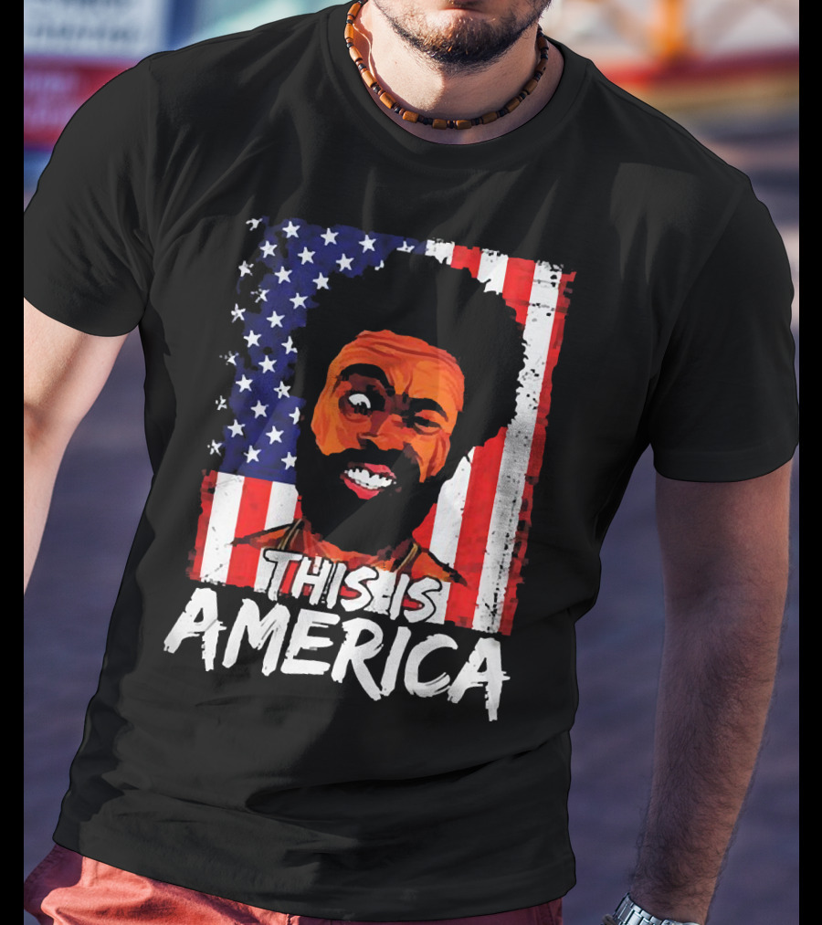 This Is America USA Flag Childish Gambino T-Shirt