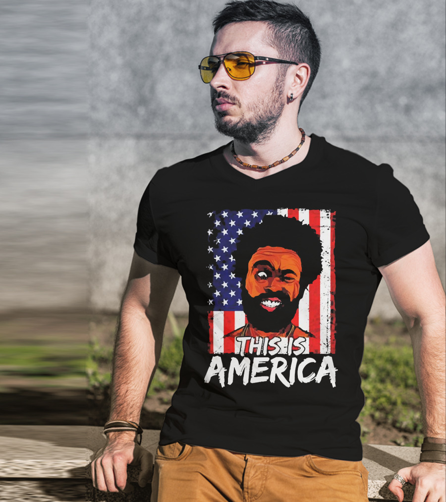 This Is America USA Flag Childish Gambino T-Shirt