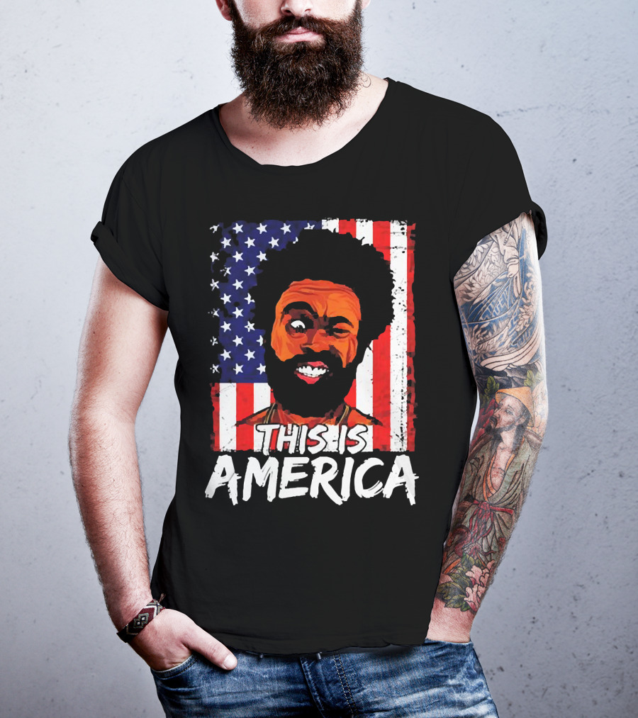 This Is America USA Flag Childish Gambino T-Shirt