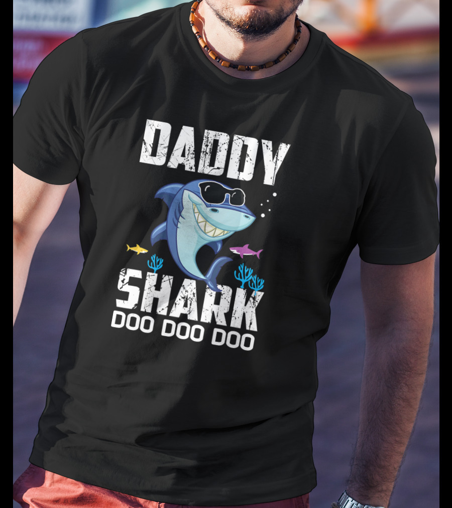 Daddy Shark Doo Doo Doo Mens Daddy Shark T-Shirt