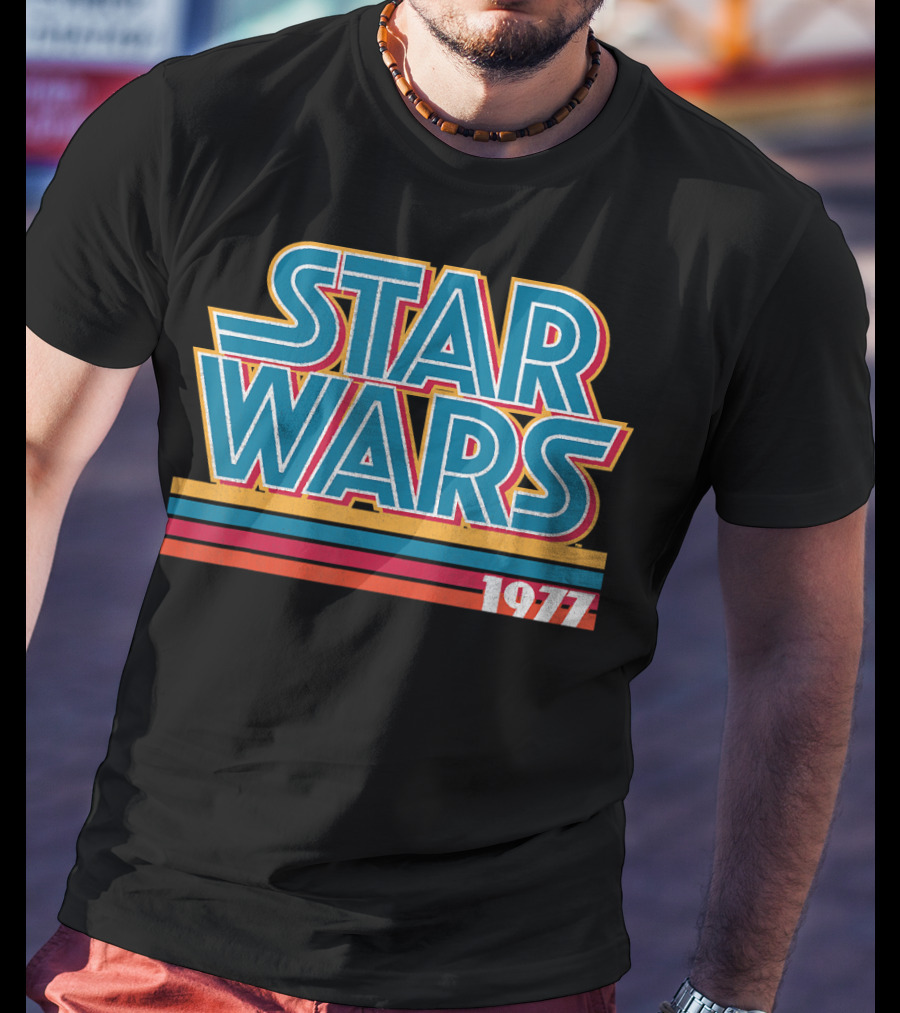 Star Wars 1977 Retro Striped T-Shirt