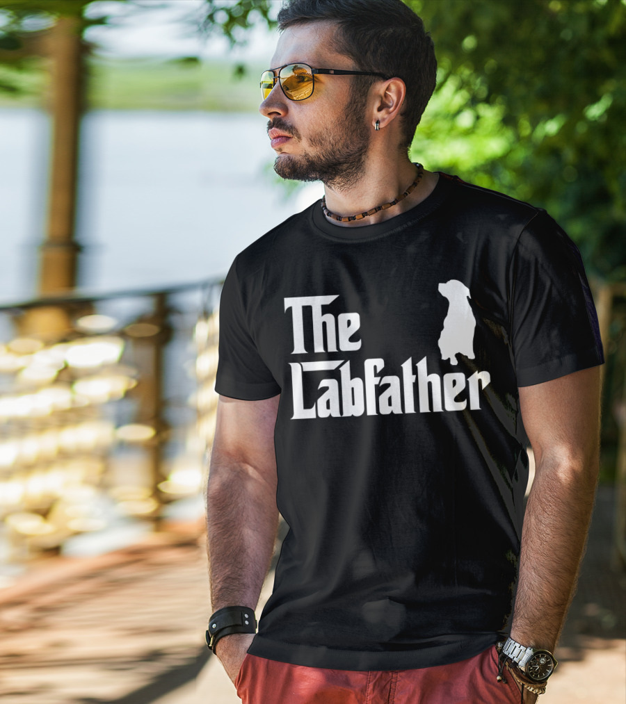The Labfather Funny Labrador Dad Iconic T-Shirt