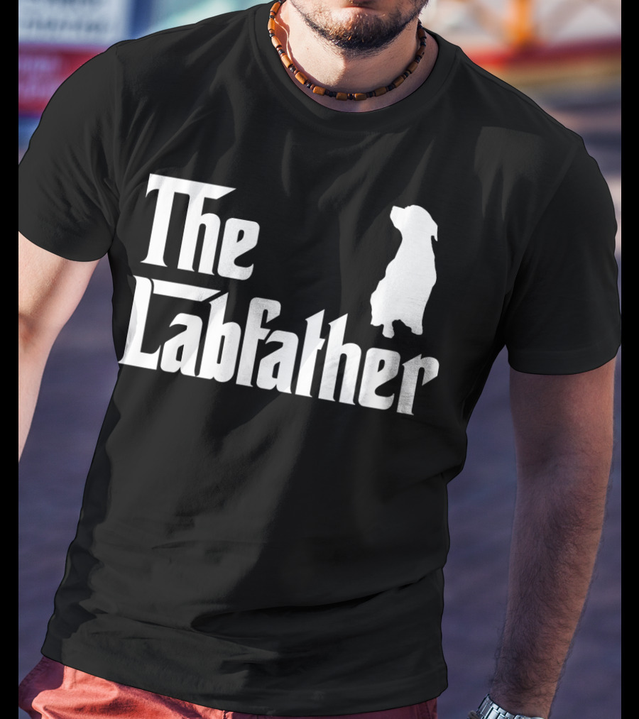 The Labfather Funny Labrador Dad Iconic T-Shirt