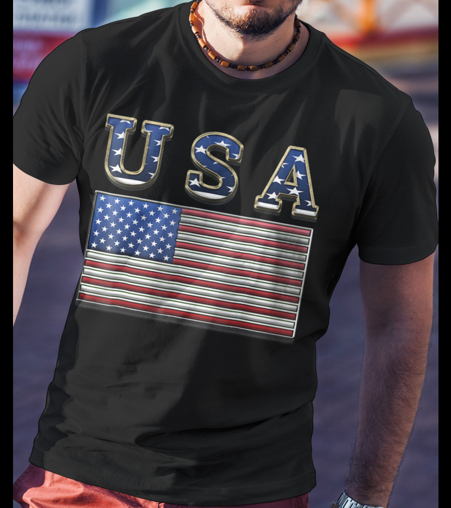 USA United States American Flag Patriotic T-Shirt