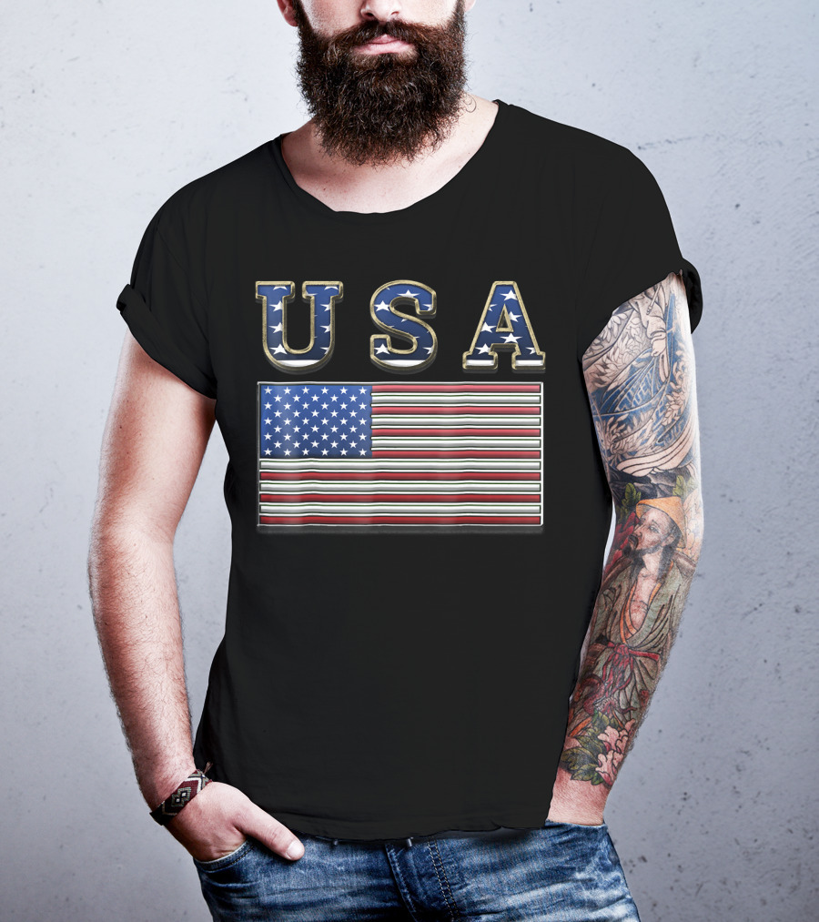 USA United States American Flag Patriotic T-Shirt