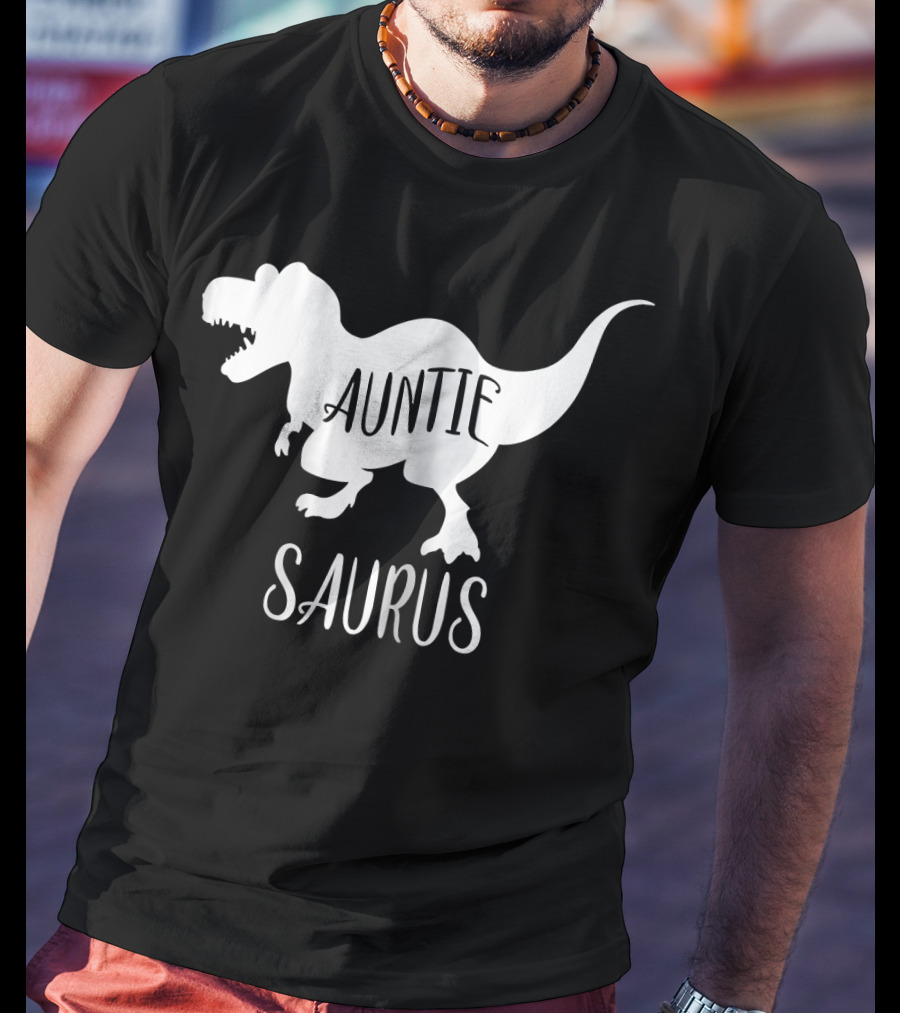Auntie Saurus Dinosaur Family Matching Aunt T-Shirt