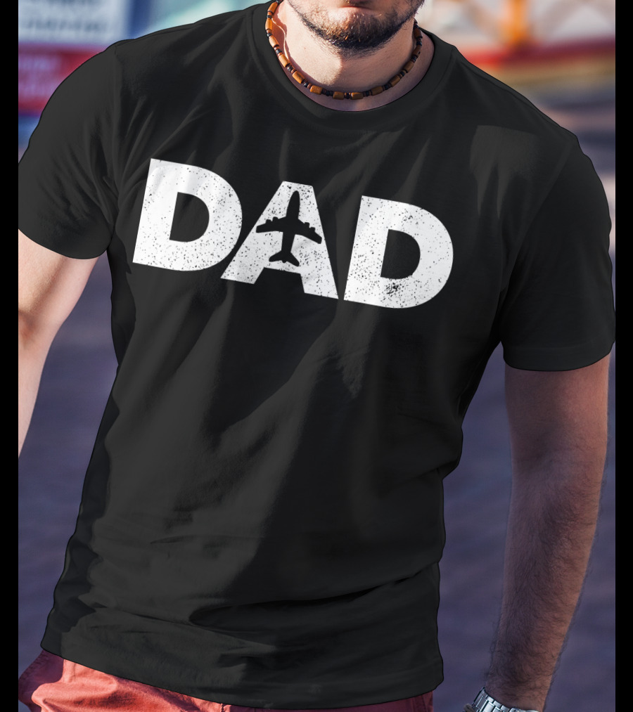 Dad Father's Day Airplane Aviation Lover Pilot T-Shirt
