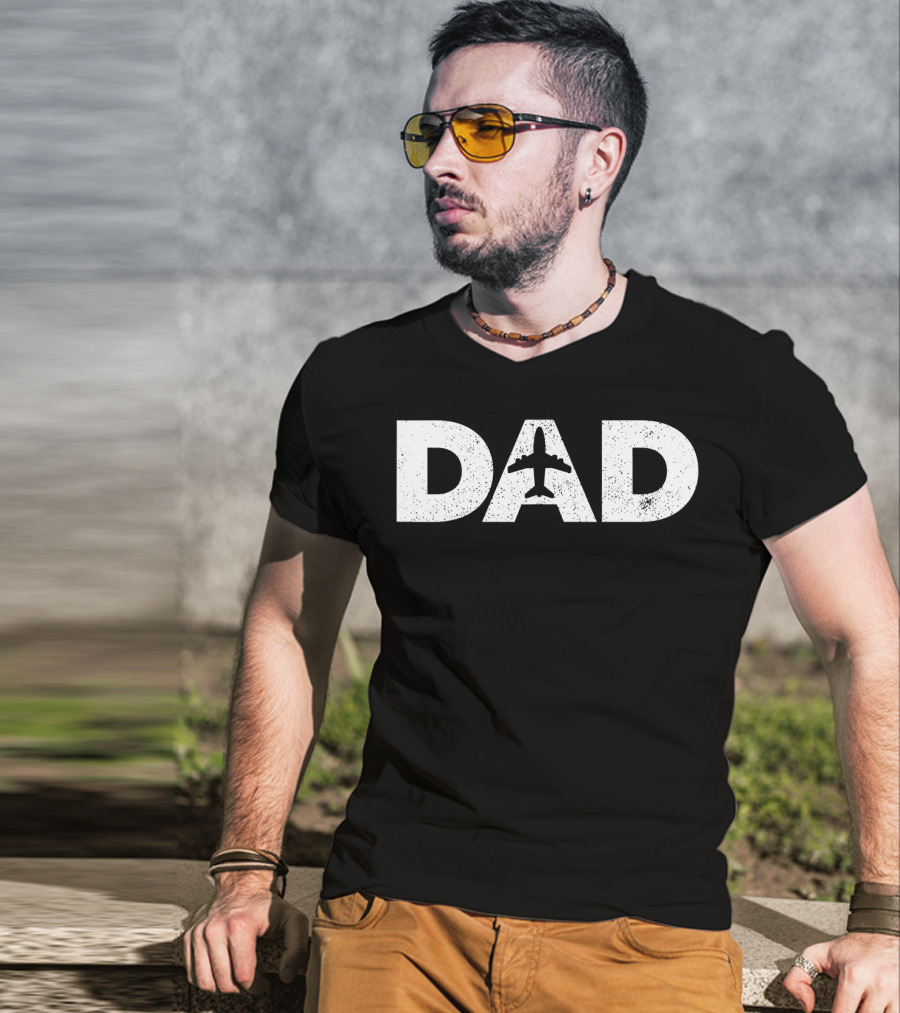 Dad Father's Day Airplane Aviation Lover Pilot T-Shirt