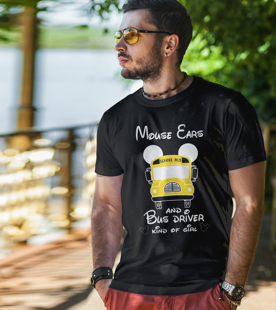 Mouse Ears School Bus Driver Kind Of Girl T-Shirt
