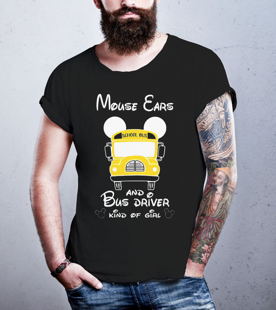 Mouse Ears School Bus Driver Kind Of Girl T-Shirt